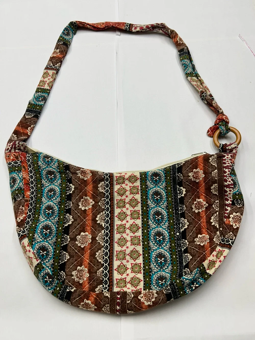 Boho Hippie Hobo Sling Bag Retro Tribal Canvas Crossbody